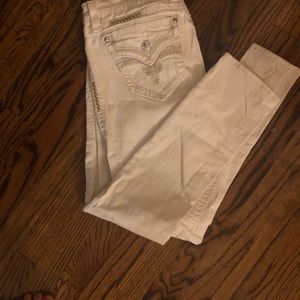 Rock revival white jeans size 30 Amber style